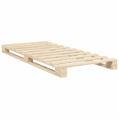Bed Frame without Mattress with Headboard 90x200 cm Solid Wood