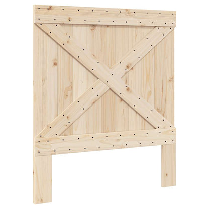Bed Frame without Mattress with Headboard 90x200 cm Solid Wood