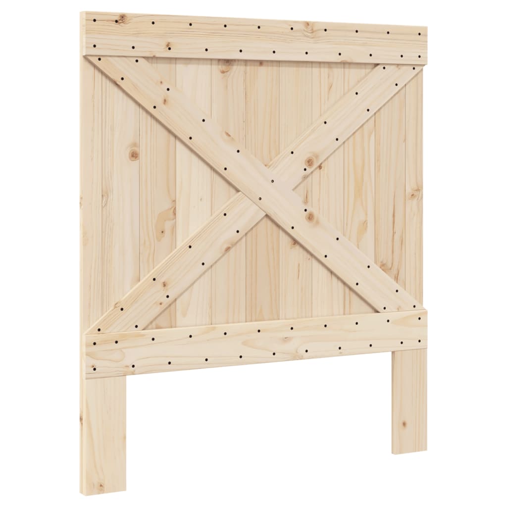 Bed Frame without Mattress with Headboard 90x200 cm Solid Wood