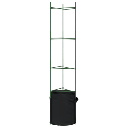 Tomato Cages with Plant Bags 4 pcs 154 cm Steel and PP