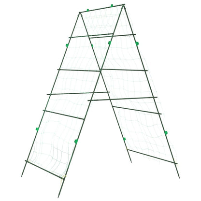 Garden Trellises for Climbing Plants 2 pcs A-Frame Steel