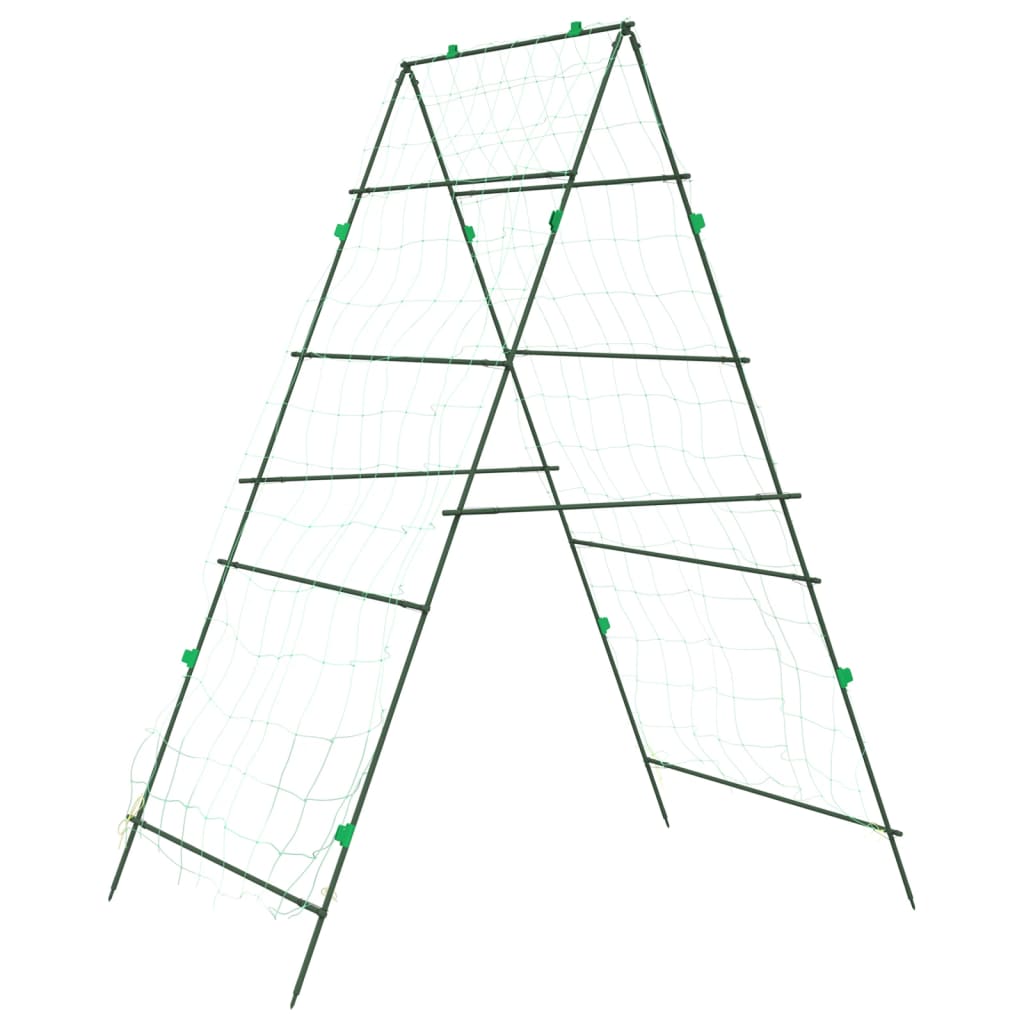Garden Trellises for Climbing Plants 2 pcs A-Frame Steel