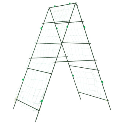 Garden Trellises for Climbing Plants 2 pcs A-Frame Steel