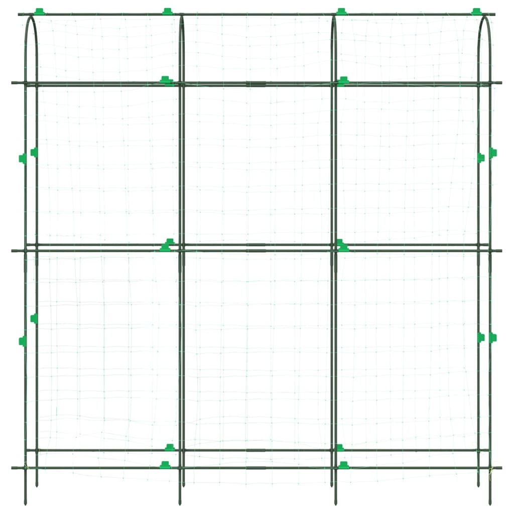 Garden Trellises for Climbing Plants 3 pcs U-Shape Steel