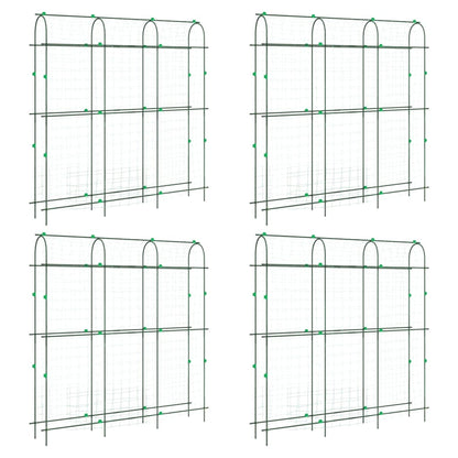 Garden Trellises for Climbing Plants 4 pcs U-Shape Steel