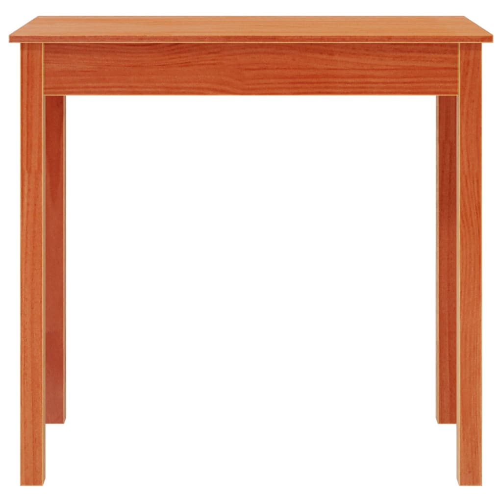 Console Table Wax Brown 80x40x75 cm Solid Wood Pine