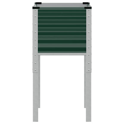 Garden Planter Green 45x45x88 cm Steel