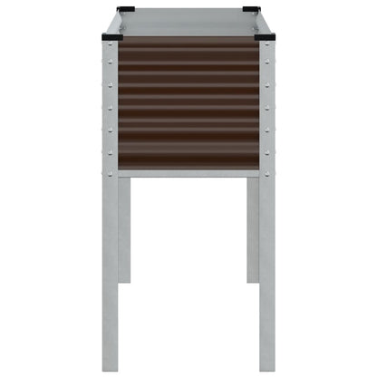 Garden Planter Brown 100x45x90 cm Steel