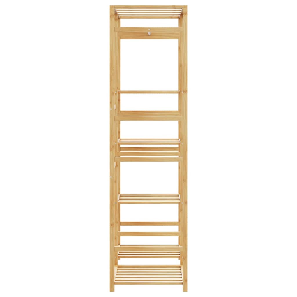 Clothes Rack with Shelves 100x50x184.5 cm Bamboo
