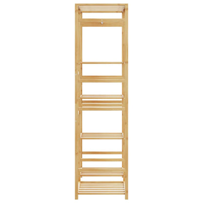 Clothes Rack with Shelves 100x50x184.5 cm Bamboo