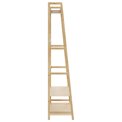 Clothes Rack with Shelves 110x40x180 cm Bamboo