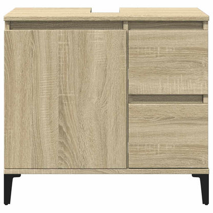 Bathroom Cabinet Sonoma Oak 65x33x60 cm Engineered Wood