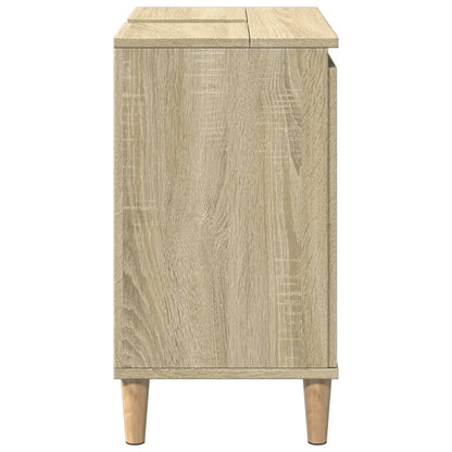 Sink Cabinet Sonoma Oak 58x33x60 cm Engineered Wood
