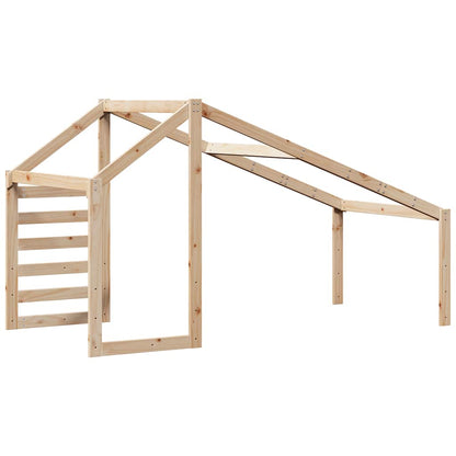 Kids' Bed Roof 188x97x113 cm Solid Wood Pine