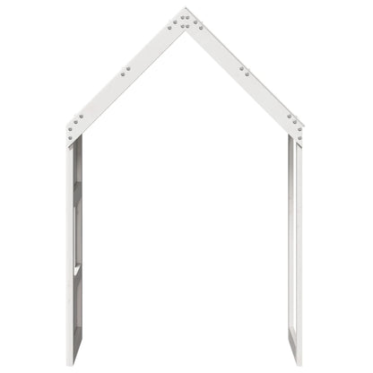 Kids' Bed Roof White 60x99x139.5 cm Solid Wood Pine