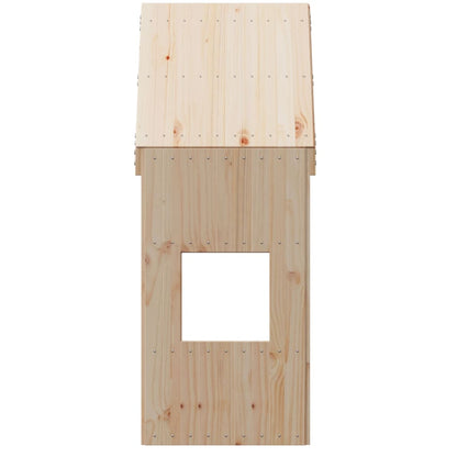 Kids' Bed Roof 55x84x132 cm Solid Wood Pine