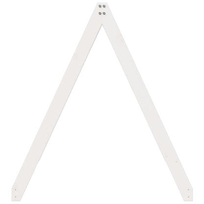 Kids' Bed Roof White 199x80.5x88 cm Solid Wood Pine