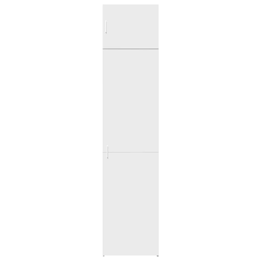 Slim Storage Cabinet White 50x42.5x225 cm Engineered Wood
