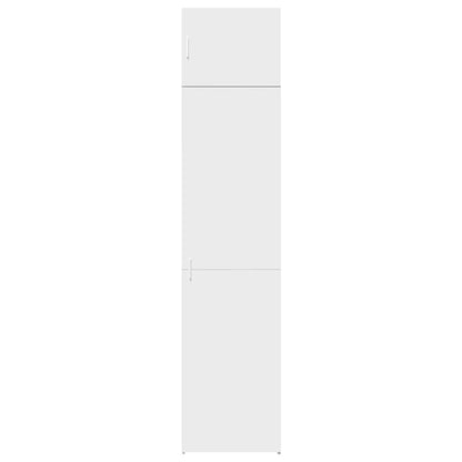 Slim Storage Cabinet White 50x42.5x225 cm Engineered Wood