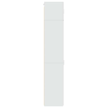 Slim Storage Cabinet White 50x42.5x225 cm Engineered Wood
