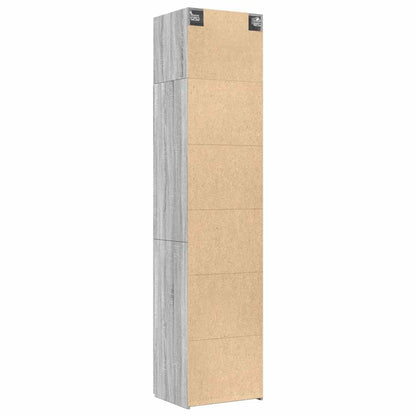 Slim Storage Cabinet Grey Sonoma 50x42.5x225 cm Engineered Wood