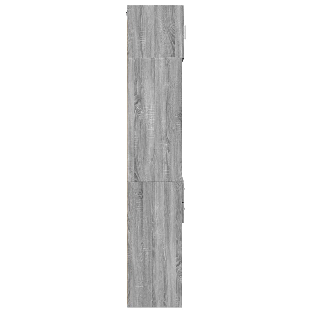 Slim Storage Cabinet Grey Sonoma 50x42.5x225 cm Engineered Wood