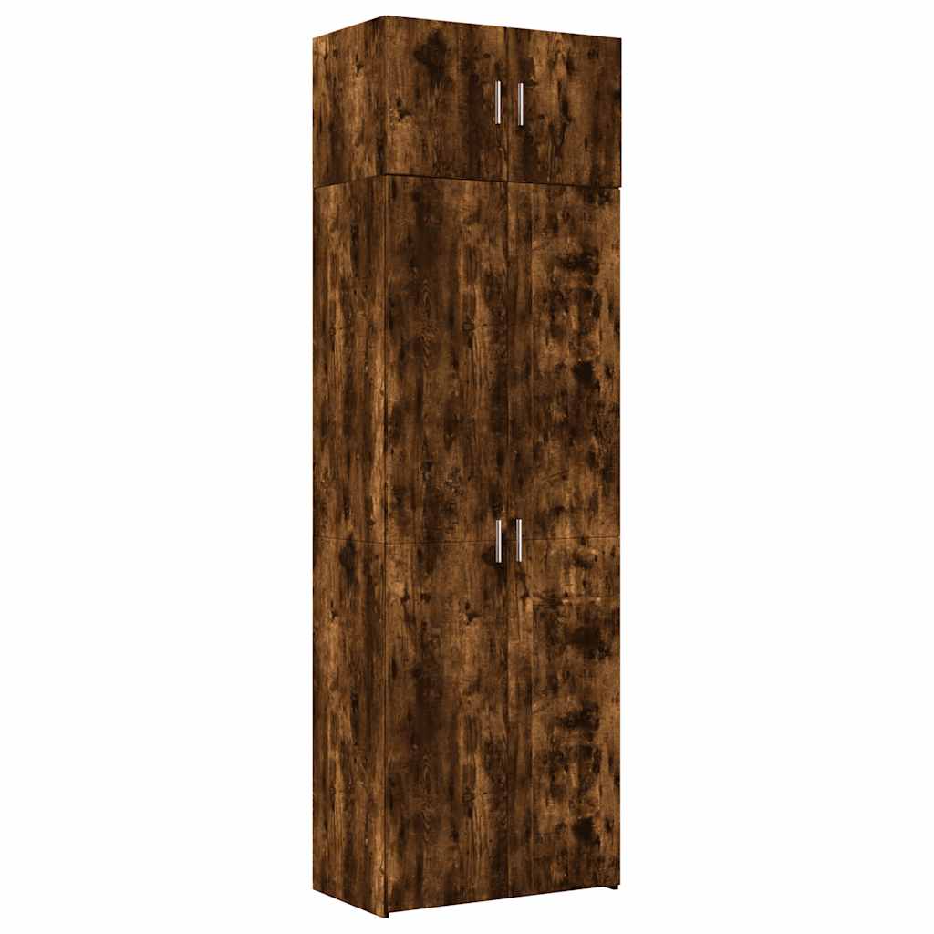 Storage Cabinet Smoked Oak 70x42.5x225 cm Engineered Wood