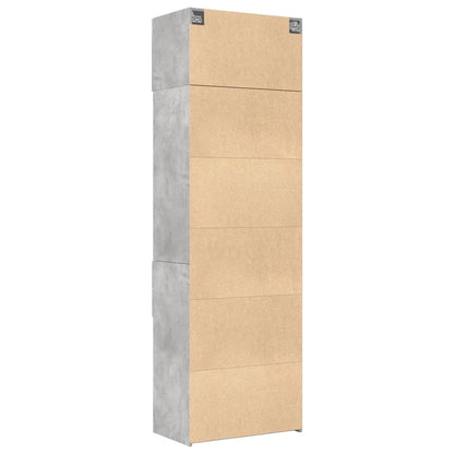 Storage Cabinet Concrete Grey 70x42.5x225 cm Engineered Wood