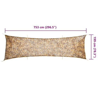 Camouflage Net with Storage Bag 753x199 cm Sand