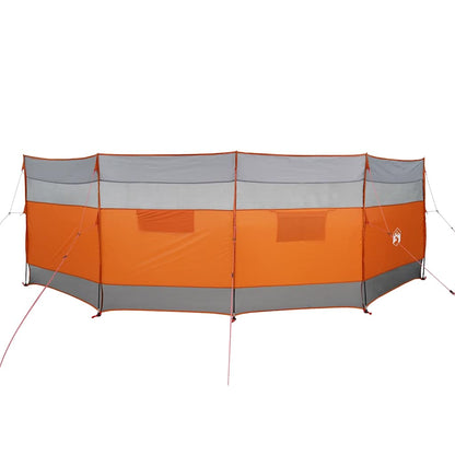 Camping Windbreak Grey and Orange 510x153 cm Waterproof