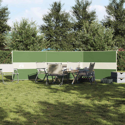 Camping Windbreak Green 490x123 cm Waterproof