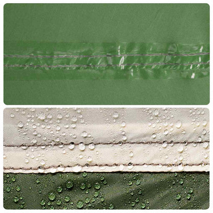 Camping Windbreak Green 490x123 cm Waterproof