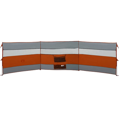 Camping Windbreak Grey and Orange 508x130 cm Waterproof