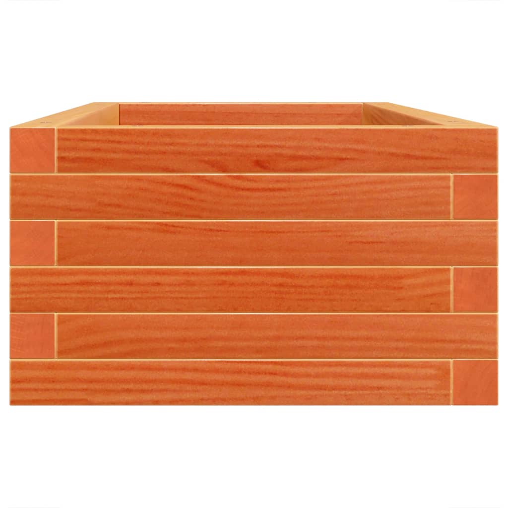 Garden Planter Wax Brown 90x40x23 cm Solid Wood Pine