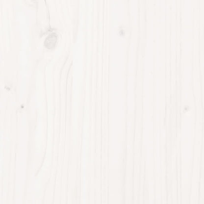 Garden Planter White 70x70x45.5 cm Solid Wood Pine