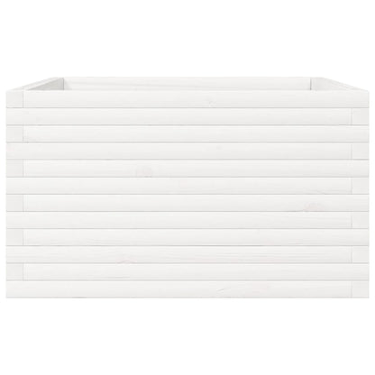 Garden Planter White 80x80x45.5 cm Solid Wood Pine