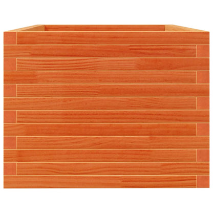 Garden Planter Wax Brown 90x60x45.5 cm Solid Wood Pine