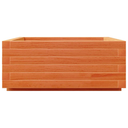 Garden Planter Wax Brown 60x60x26.5 cm Solid Wood Pine