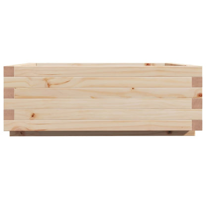 Garden Planter 70x70x26.5 cm Solid Wood Pine