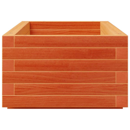 Garden Planter Wax Brown 110x40x26.5 cm Solid Wood Pine