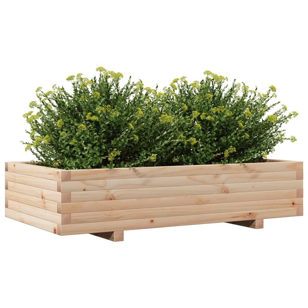 Garden Planter 110x60x26.5 cm Solid Wood Pine