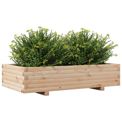 Garden Planter 110x60x26.5 cm Solid Wood Pine