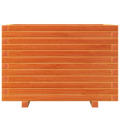 Garden Planter Wax Brown 70x40x49.5 cm Solid Wood Pine