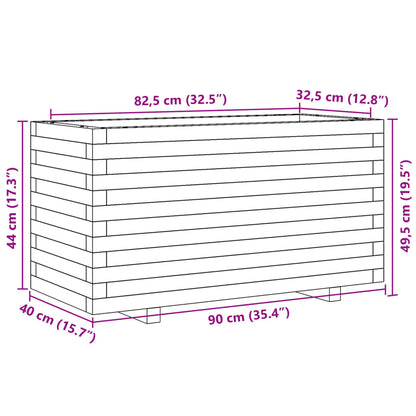 Garden Planter 90x40x49.5 cm Solid Wood Douglas