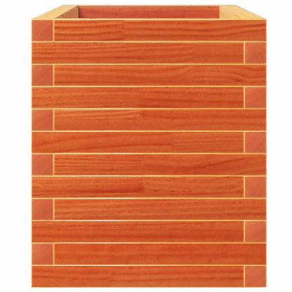 Garden Planter Wax Brown 110x40x49.5 cm Solid Wood Pine
