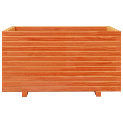 Garden Planter Wax Brown 90x60x49.5 cm Solid Wood Pine