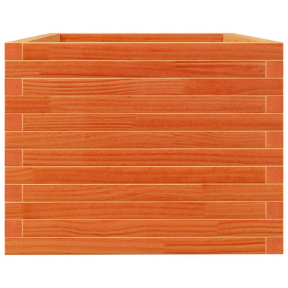 Garden Planter Wax Brown 90x60x49.5 cm Solid Wood Pine
