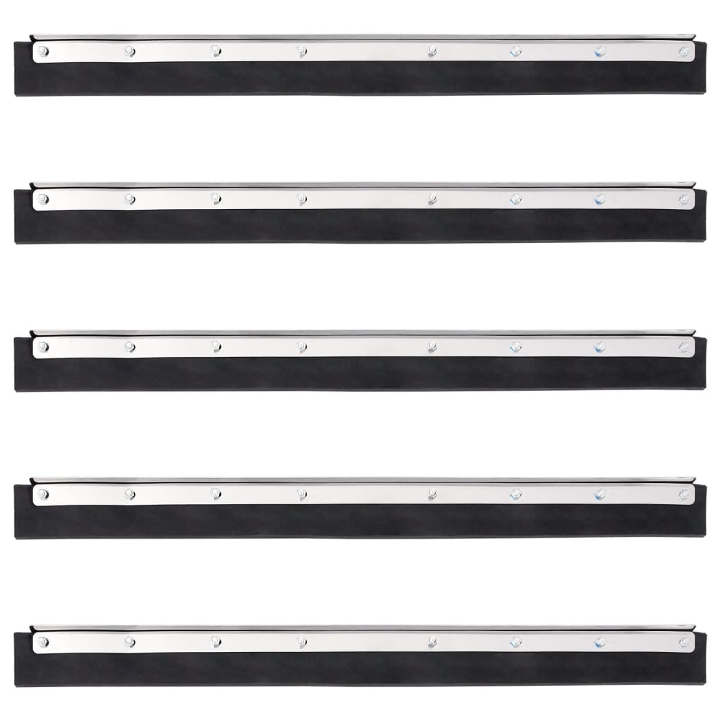 Floor Squeegee Heads 5 pcs 55x2x5 cm Steel and Rubber