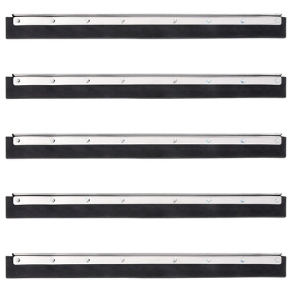 Floor Squeegee Heads 5 pcs 55x2x5 cm Steel and Rubber