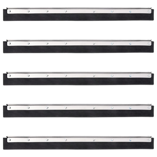Floor Squeegee Heads 5 pcs 55x2x5 cm Steel and Rubber